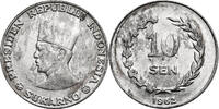 Indonesia - Irian Barat 10 Sen 1962 Sukarno ss-vz 17.34 US$  +  46.25 US$ shipping