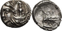 Thrace, Moesia. Istros AR Trihemiobol (1/4 Drachm) c. 420-340 BC ss-vz 179.21 US$  +  46.25 US$ shipping