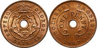 Southern Rhodesia Penny George VI -