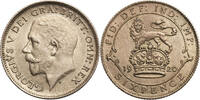 Great Britain 6 Pence George V -