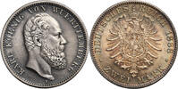 Württemberg 2 Mark Karl 1874-1891 -