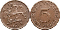Estonia, Republic 1918-1941 5 Senti -