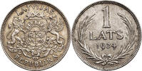 Latvia, First Republic 1918-1938 1 Lati -