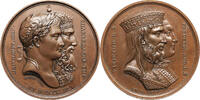 France. Napoleon I Bronze Medal The alliance with Saxony -
