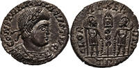 Constantinus II, as Augustus AE Follis Treveri / GLORIA EXERCITVS -