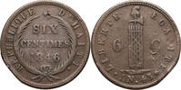 Haiti, Republic 1825-1849 6 Centimes -