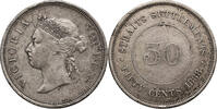 50 Cents 1888 Malaya, Straits Settlements  ss