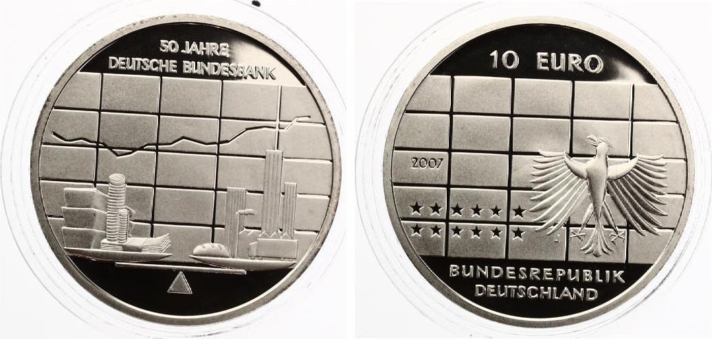 Deutschland 10 Euro € 10 Deutsche Bundesbank 2007 J PP original ...