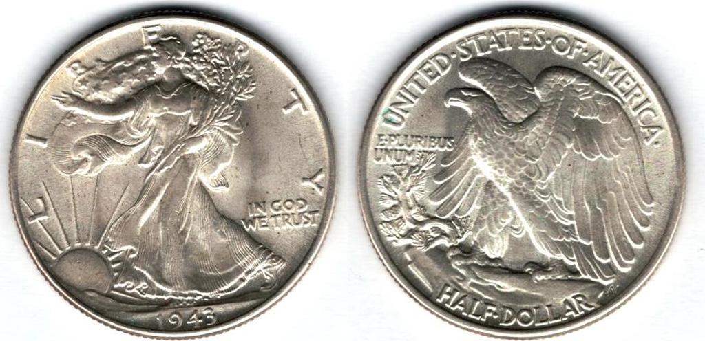 1 2 доллара. Монета Либерти 1943. Half Dollar 1942. 50 Центов 1939 США. Американский цент серебро 1944 года.