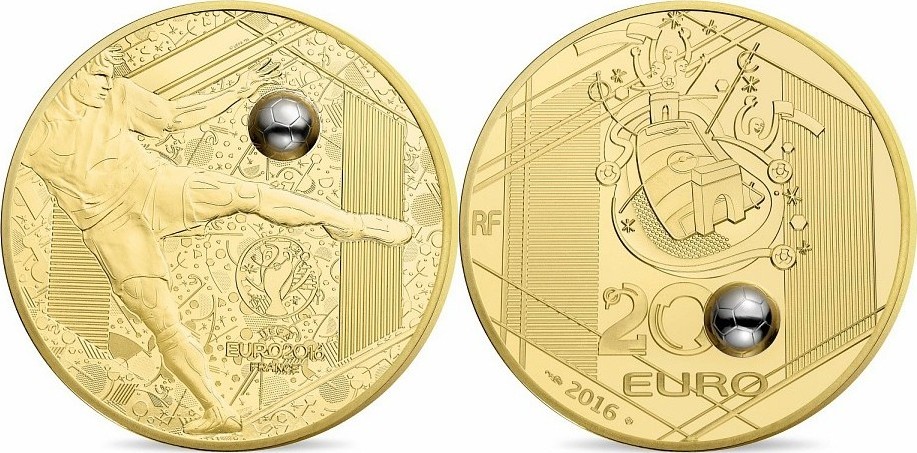 Football монета. Монета евро 2016. Монета UEFA Euro. С французом за 200 евро. Collection of Football Coins.