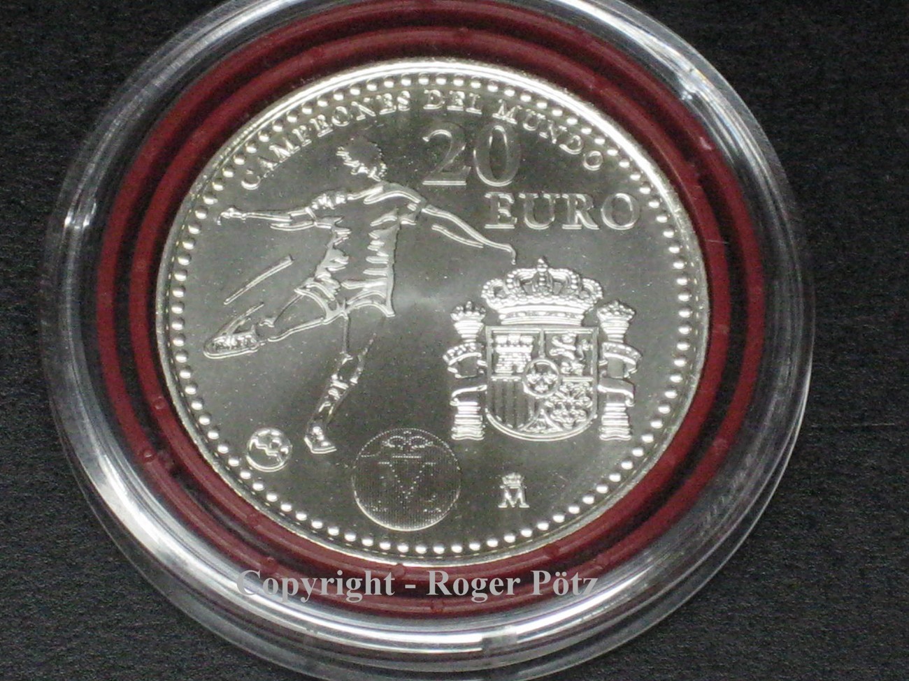 20 Euro 2010 Silber Fußballweltmeister Spanien st bu 20 Euro 2010 Silber Fußballweltmeister Spanien st bu