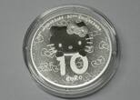 FRANKREICH 2024 10 Euro 2024 - 50 Jahre Hello Kitty Japan Silber PP coloriert proof