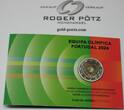 PORTUGAL  2 Euro 2024 Olympiade Paris Polierte Platte im Originalfolder proof