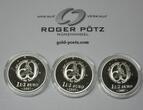 FRANKREICH  3 x 1,50 Euro 2007 Kleiner Prinz Petit Prince Silber PP im 3-er Etui Japan rar proof