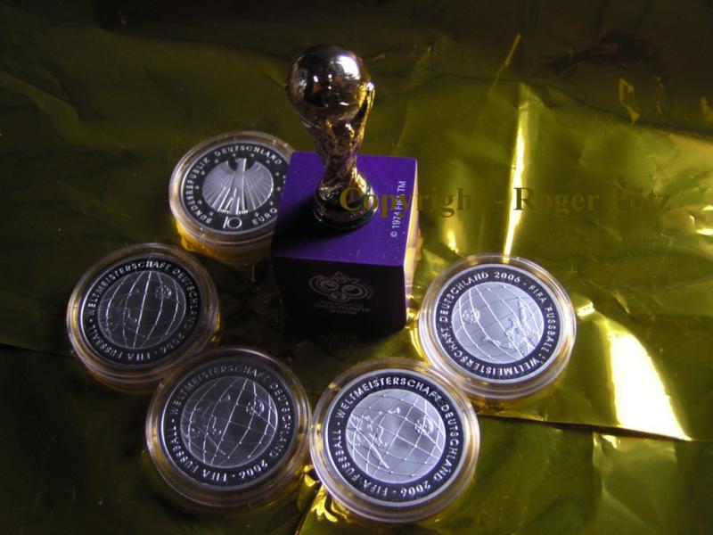 BRD 50 Euro 5 X 10 Euro 2005 III Ausgabe Zur Fu ball WM 2006 Silber PP brd-50-euro-5-x-10-euro-2005-iii-ausgabe-zur-fu-ball-wm-2006-silber-pp