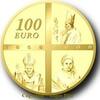 Frankreich 100 Euro 100 Euro Gold 2008 Erscheinungen von Lourdes 2 Päpste Münze 5 oz. Gold -