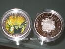 Andorra 10 Diners 10 Diners 2009 Silber PP Chopin und Polonaise coloriert Paris 1832 -