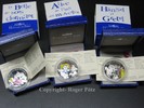 FRANKREICH 3 x 1,50 Euro 3 x 1,50 Euro 2003 Märchen Serie Dornröschen, Alice, Hänsel und Gretel Silber PP -