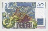 NOTES OF THE BANQUE DE FRANCE 50 francs 2.10.1947 Banque de France. Billet.  Le Verrier, GEM UNC