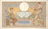 NOTES OF THE BANQUE DE FRANCE 100 francs 1937-10-21 Banque de France. Billet.  Merson 21.10.1937, modifié VF+ / TTB