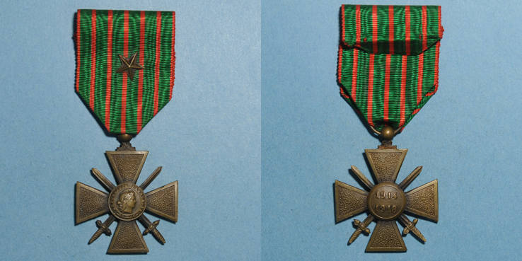 Decorations Croix De Guerre 1914 1918 4e Modele 1914 1918 1 Citation Ef Ma Shops