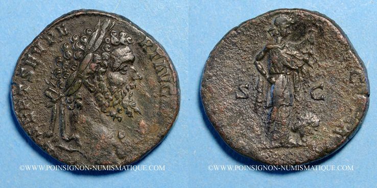 ROMAN EMPIRE 194 Septime Sévère (193-211). Sesterce. Rome, R/: l ...