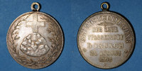 ALSACE Alsace. Mulhouse-Dornach. 1ère pierre de l'église catholique. Médaille laiton argenté. 33,5 mm -