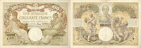 ANCIENT FRENCH COLONIES 50 francs Madagascar. Billet. type 1926, n. d. -