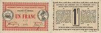 ANCIENT FRENCH COLONIES 1 franc Sénégal. Emissions de nécessité. Colonie du Sénégal. Billet. -