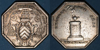 TOKENS Jeton Normandie. Clergé de Rouen. de la Rochefoucauld, archevêque. argent -