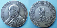 MEDALS bronze Edgar Quinet. Centenaire de sa naissance. Médaille argenté 39,8 mm. Gravée par L. Micot -