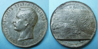 MEDALS Inauguration du Canal de Suez. Médaille en étain. 49,6 mm. Gravée par A. Restélli -