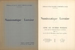 NUMISMATIC BOOKS Ciani, vente aux enchères 13-15.12.1937. Collection de Feu M. Jules Florange de Sierck -