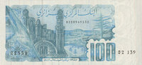 OTHER FOREIGN NOTES 100 dinars Algérie. Banque Centrale. -