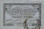 FRENCH EMERGENCY NOTES 50 centimes Pas de Calais, Somme et Nord, Groupement de 70 communes. Billet. série 1N -