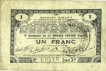 FRENCH EMERGENCY NOTES 1 franc Pas de Calais, Somme et Nord, Groupement de 70 communes. Billet. série 2S -