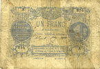 FRENCH EMERGENCY NOTES 1 franc Paris (75). Société Générale. Billet. 18.11.1871, série A -