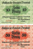 GERMANY - EMERGENCY NOTES (1914-1923) A - J 10 pf Bernsbach. Stadt. Billets. 50 pf -