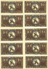 GERMANY - EMERGENCY NOTES (1914-1923) A - J 10 pfennig Brehna. Stadt. Billets. (10 ex) juillet 1921 -