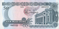 OTHER FOREIGN NOTES Vietnam du Sud. Banque Nationale du Vietnam. 50 dong -