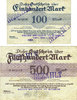 GERMANY - EMERGENCY NOTES (1914-1923) A - J Bunzlau (Boleslawiec, Pologne) Bunzlauer Dampfsägewerk u. Holzhandlung. Billets. 100, 500 mk -