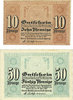 GERMANY - EMERGENCY NOTES (1914-1923) A - J 10 pf Cheminitz. Amtshauptmannschaft. Billets. 50 pf -