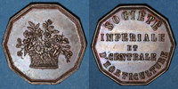 TOKENS Jeton Société impériale et centrale d'horticulture. cuivre. Octogonal -