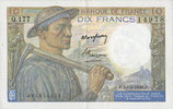 NOTES OF THE BANQUE DE FRANCE 10 francs Banque de France. Billet. mineur, -