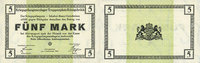 GERMANY - WAR PRISON CAMPS (1914-1918) 5 mark Allemagne. Königsbrück. Kriegsgefangenenlager - Truppenplatz Königsbrück. Billet. -