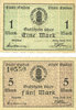 GERMANY - EMERGENCY NOTES (1914-1923) A - J 1 mark Emden. Stadt. Billets. 5 mark n. d. - -