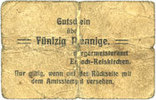 GERMANY - EMERGENCY NOTES (1914-1923) A - J 50 pfennig Erbach-Reiskirchen. Gemeinde. Billet. au dos, numérotation manuscrite en noir... -