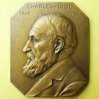MEDALS bronze Charles Gide. Médaille en rectangulaire. Gravée par C. Fernand-Dubois -