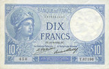 NOTES OF THE BANQUE DE FRANCE 10 francs Banque de France. Billet. Minerve, -