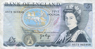 OTHER FOREIGN NOTES 5 livres Grande Bretagne. -